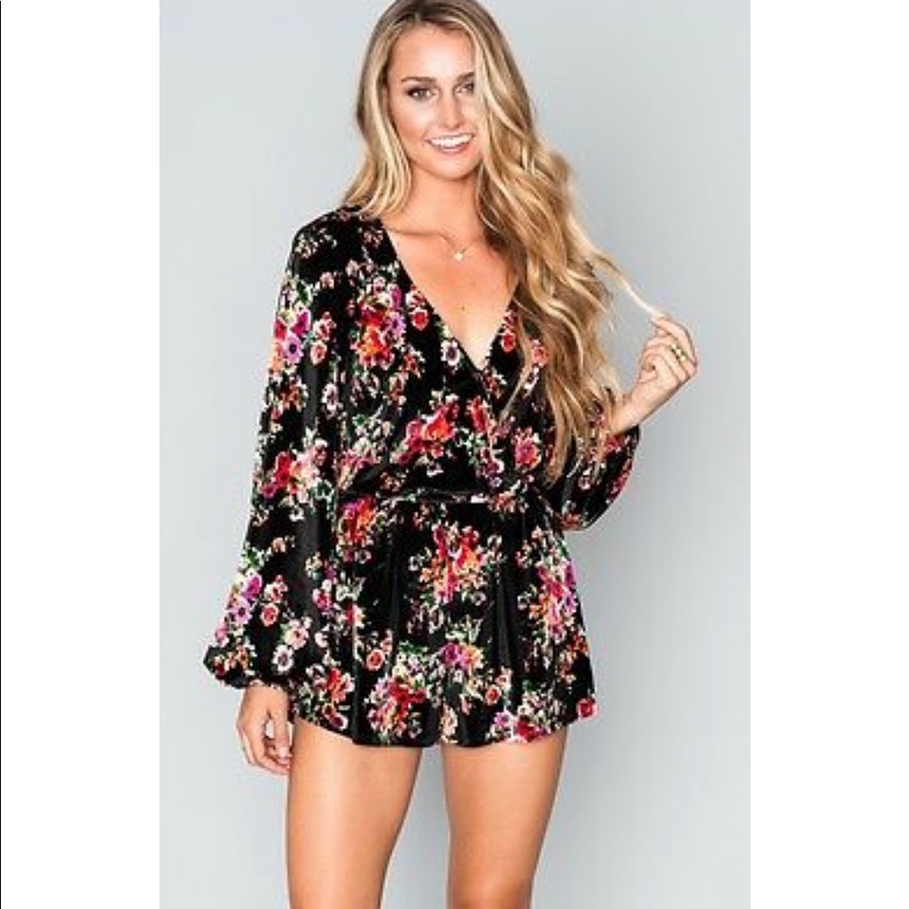 Show me your mumu velvet romper